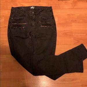 Garage Black skinny-fit jegging